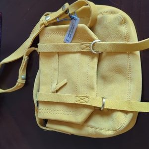 BNWT suede satchel